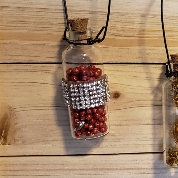 Miniature Bottle Christmas Tree Ornaments - Picture 4 of 9